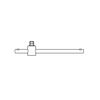 KS Tools 911.1204 1/2" T-Griff mit Gleitstück, 250mm
