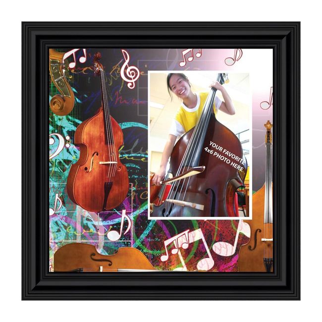 Double Bass, Upright Base Picture Frame, 10X10 3506