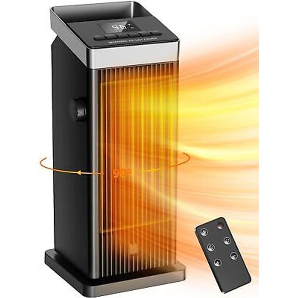 BREEZOME Space Heater, 1500W Fast Heating Heater for Indoor Use, Black A