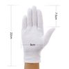 Incutex Cotton Gloves, 3 Pairs, White, Moisturizing, Size M