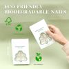 Biodegradable Nail Tips Short Almond Eco-Friendly False Nails Compostable Recycled Material Box Corn Fermentation Artificial Natual