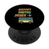 Airport Shuttle Driver Bus Service Driving PopSockets Standard PopGrip
