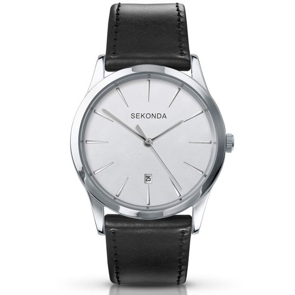 Sekonda 3531 – Watch for Men, Black Leather Strap