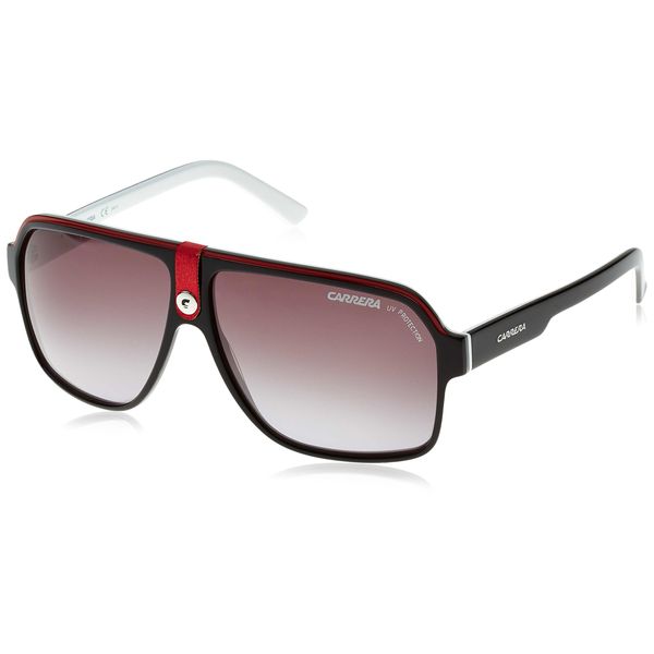 Carrera 33 Rectangular Sunglasses, BKCRWHBKW