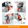 BGTEC Dry Diamond Core Drill Bits Diameter 25mm for Porcelain Tile Ceramic Marble Brick M14 Thread