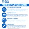 Fette Filter - Replacement Filter Pack Compatible with Bissell 54A2 for PowerEdge Hard Floor Vacuums. (2-pack)
