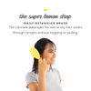 Drybar Super Lemon Drop detangling hair brush - for wet or dry hair, flexible bristles, soft-touch finish, slip-free, great for all hair types