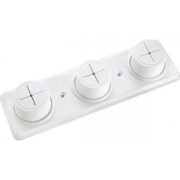 Croydex DB361510U Triple Cloth Holder, Beige