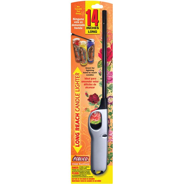 2 Pack - Calico® XL Candle Lighter-Silver Color