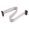 DMiotech 5 Pack Long 30CM 2.54MM Flat Ribbon Cable IDC 20 Pin Connector