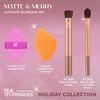 Real Techniques Matte & Merry Ultimate Blending Kit, 4 Piece Limited Edition Gift Set