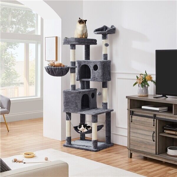 73 Inches Cat Tree Cat Tower for Indoor Cats as Pet Activity Center Play & Rest