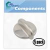 5 Pack Replacement Surface Burner Control WB03K10303 Range, Stove, Oven Control Knob for General Electric PGB918SEM2SS Range