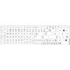 4Keyboard Replacement English US Keyboard Labels ON White Background