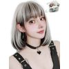 M Grande DY33C Premium Line Wig, (Created by Top Stylist), 6-Piece Set, Inner Color Line, Women's Wig, Bob, Long, Face Shrinking, (Beige Mix, Bob)