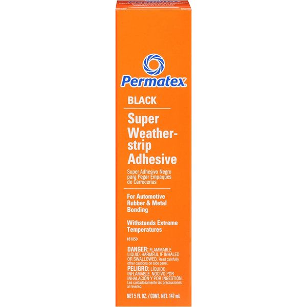 Permatex 81850 Black Super Weatherstrip Adhesive, 5 oz.