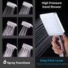 Shower Head, Awelife High Pressure Shower Head with 6 Modes, Removable Flow Restrictor, Chrome