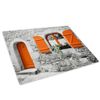 Orange Black White Door Glass Chopping Board Kitchen Worktop Saver Protector