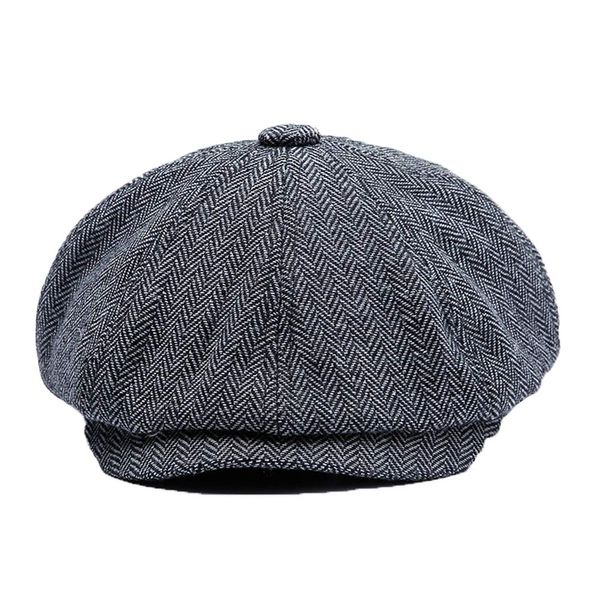 YAMEE Herren Baskenmütze Barett, Schiebermütze Herren, Unisex Beret Schirmmütze Flatcap Sportmütze Gatsby Newsboy Cap, Barette Cap,Größe 58cm-60cm