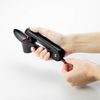 Cuisipro Cherry and Olive Pitter, Stainless Steel and Plastic, Black, Locks for Compact Storage