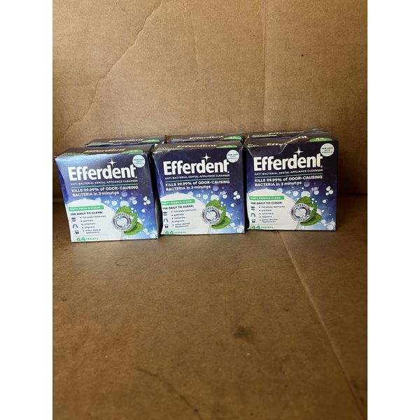 Efferdent Plus Mint Anti-Bacterial Denture Cleanser Tablets 264 total. F2