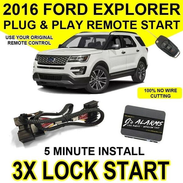 2016 Ford Explorer Remote Start Plug & Play Easy Install SUV 3X Lock FO2