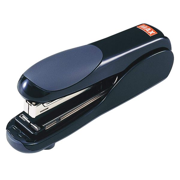 Max Flat-Clinch Black Standard Stapler with 30 Sheet Capacity (HD-50DFBK)