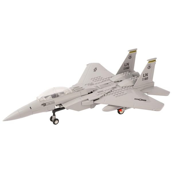 Oichy Military F-15 Eagle Fighter Jet Building Blocks Set 223 PCS, Air Force Model Airplane Kits Military Toys Building Sets for Adults and Kids