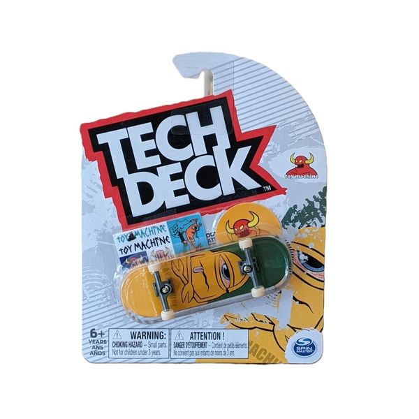 Generic Tech Deck Toy Machine Yellow Jabba Fingerboard