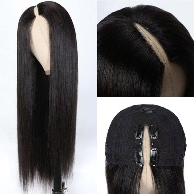 Brazilian Straight U-Part Wig, 20