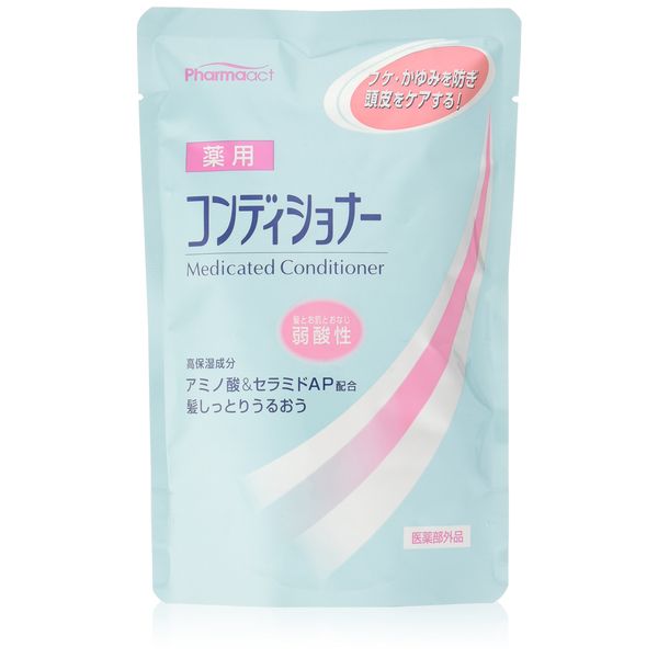 熊野油脂 ファーマアクト 弱酸性 薬用コンディショナー つめかえ用 400ml [医薬部外品]