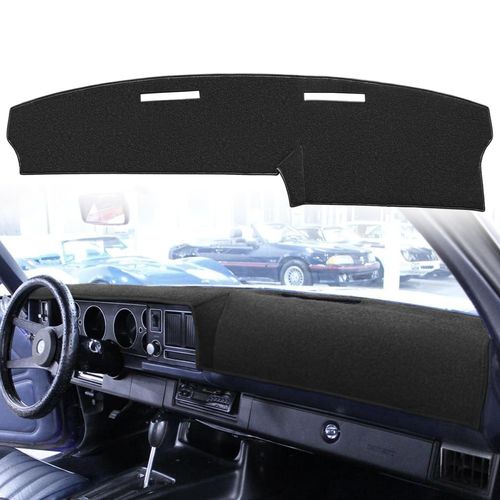 AKMOTOR Dash Cover Mat Custom Fit for Chevrolet Camaro SS RS Z28 Sport Berlinetta w/o Speaker Cutout,Dashboard Pad Cap Carpet Protector K313 (Black)