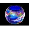 D&J Glassware Friendship Mini Globe Tea Light in a Blue Colour