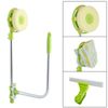 Extendable High-Rise Window Cleaner Telescopic U-Type Window Cleaning Squeegee Washer with Telescoping Pole, Adjustable Various Angles Head, 2 in 1 Sponge Squeegee, Washable Sponge Tool Kit