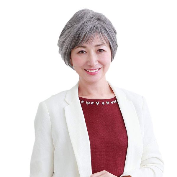 Priscilla A-112 All Wig, Mrs. Airy Curl Short, Heat Resistant, TGH, Gray Hair