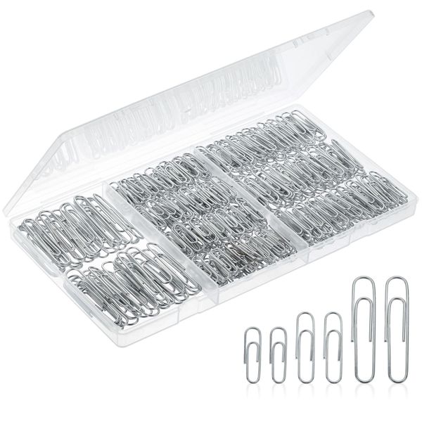 Mr. Pen- Paper Clips, 450 Pack, Silver, Paper Clips Assorted Sizes, Paperclips, Paper Clip, Large Paper Clips, Clips for Paperwork, Small Paper Clips, Big Paper Clips, Paper Clip Assortment, Clip