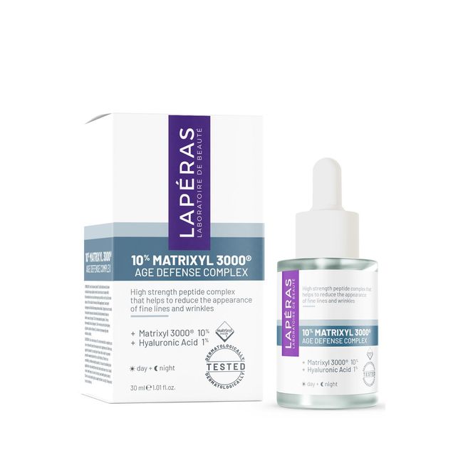 Lapéras 10% Peptide Matrixyl 3000® 1% Hyaluronic Acid Age Defense Complex, Nemlendirici Peptit Serum, 30 ml