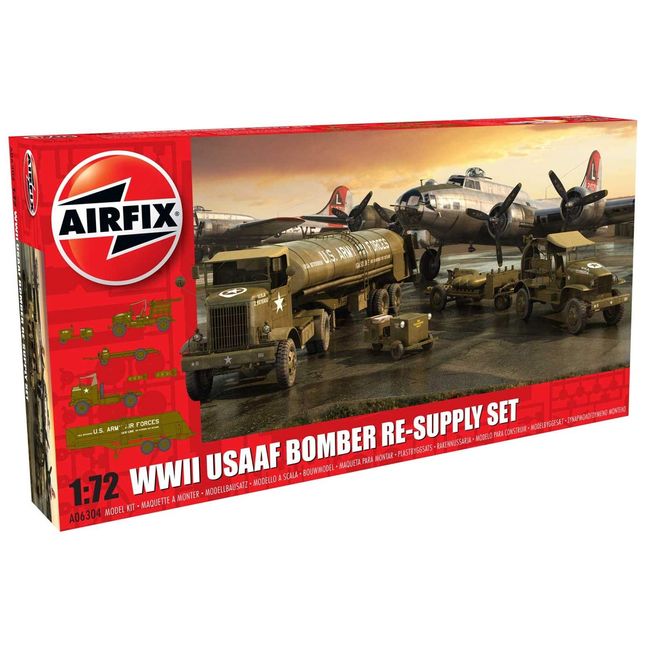 Airfix 1/72 US Army Aviation Military 8 ND Bombardment Corps Bombardment Hydrating Set x6304 Plastic Model