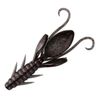 Daiwa Worm PU Paddle Hog Black Red Glitter 3"