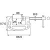 Lobtex B-38S Stainless Steel Shrimp Vise