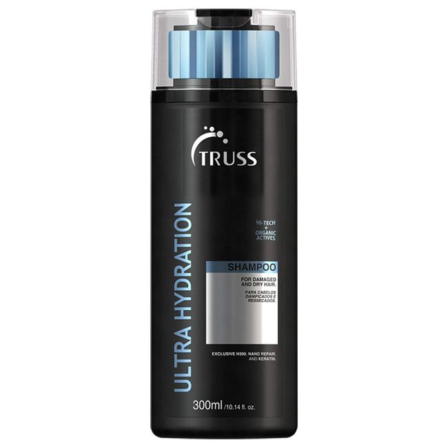 Truss Ultra Hydration Shampoo for Dry Damaged Hair - Hydrating Shampoo with Intensive Moisturizing for Color Treated, Chemically Processed, Highlighted, & Bleached Hair - Anti-Frizz and Anti-Humidity