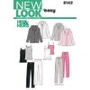New Look Sewing Pattern 6142 Miss/Men Separates, white, A