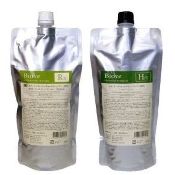 Demi Biob Refreshing Scallop Shampoo 15.2 fl oz (450 ml) & Biorb Hair Relaxing Treatment 15.9 oz (450 g) Refill Set