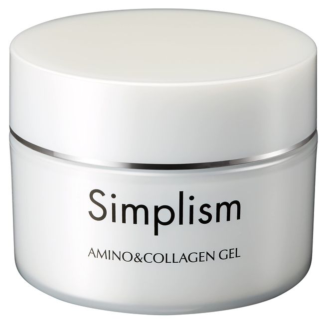 Simplism Z181161 Amino & Collagen Gel V Collagen Formulation, All-in-One Gel, Hyaluronic Acid, Hali, Elasticity, Beautiful, Moisturizing Gel, 3.5 oz (100 g), Made in Japan