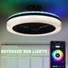 18" Smart Ceiling Fan with Light Alexa Siri Google Assistant w/Bluetooth Speaker