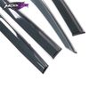 Fits 20-24 Highlander Window Visor Rain Sun Guard Wind Deflector w/ Chrome Trim