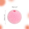 Sourcing Map 10Pcs Multicolor Velvet Beads, 16mm Round Flocking Craft Beads for DIY Projects