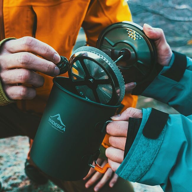 Widesea Camping Aluminum Coffee Cup Outdoor Mug Tourism Tableware