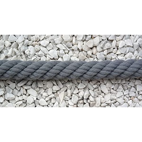 Gepotex Handlaufseil Absperrseil Handlauf Seil 30mm Fb. grau
