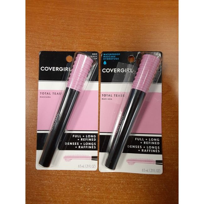 COVERGIRL Total Tease Black Mascara & Waterproof Black Mascara   - AA788